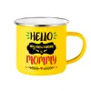 Yellow Enamel Metallic Cup 360ml
