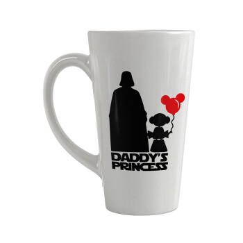 Daddy's princess, Κούπα κωνική Latte Μεγάλη, κεραμική, 450ml