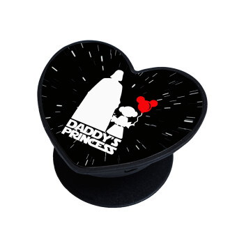 Daddy's princess, Phone Holders Stand  καρδιά Μαύρο Βάση Στήριξης Κινητού στο Χέρι
