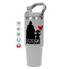 GREY color, 890ml (30oz) stainless Steel Tumbler with Handle