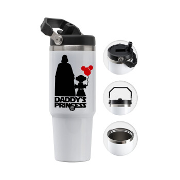 Daddy's princess, 30oz stainless Steel Tumbler with Handle