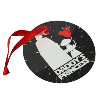 Daddy's princess, Στολίδι Χριστουγεννιάτικο στολίδι γυάλινο 9cm