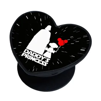 Daddy's princess, Phone Holders Stand  καρδιά Μαύρο Βάση Στήριξης Κινητού στο Χέρι