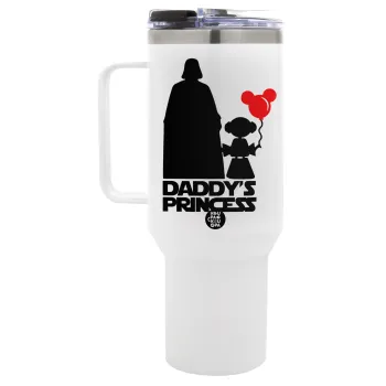 Daddy's princess, Mega Tumbler με καπάκι, διπλού τοιχώματος (θερμό) 1,2L