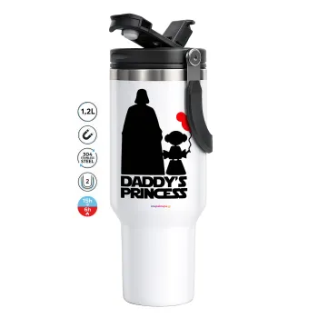 Daddy's princess, Mega Stainless steel Tumbler with lid, double wall 1,2L