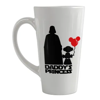 Daddy's princess, Κούπα κωνική Latte Μεγάλη, κεραμική, 450ml