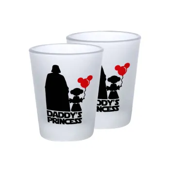 Daddy's princess, Σφηνοπότηρα γυάλινα 45ml του πάγου (2 τεμάχια)
