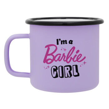 I'm Barbie girl, Κούπα Μεταλλική εμαγιέ ΜΑΤ Light Pastel Purple 360ml