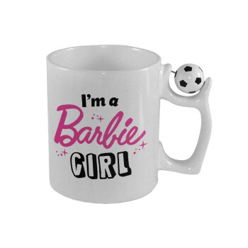 I'm Barbie girl, Κούπα με μπάλα ποδασφαίρου , 330ml