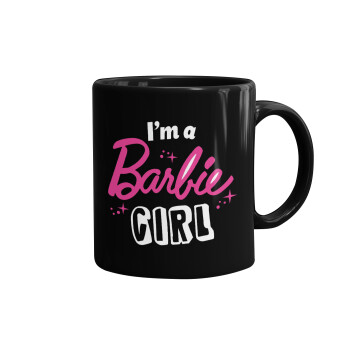 I'm Barbie girl, Κούπα Μαύρη, κεραμική, 330ml