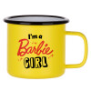 Metallic enamel MATT Yellow cup 360ml