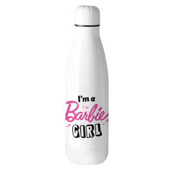 I'm Barbie girl, Metal mug thermos (Stainless steel), 500ml