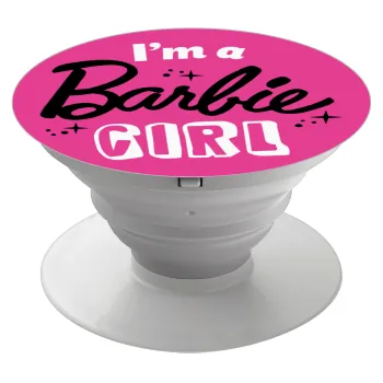 I'm Barbie girl, Phone Holders Stand  White Hand-held Mobile Phone Holder
