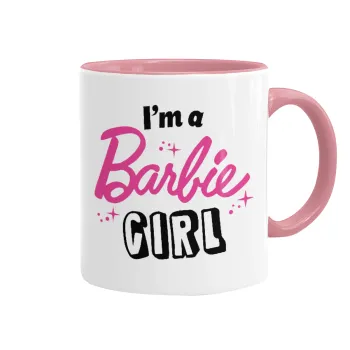 I'm Barbie girl, Mug colored pink, ceramic, 330ml
