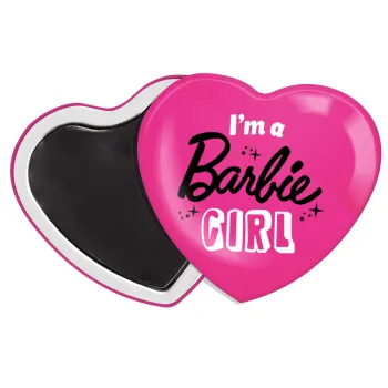 I'm Barbie girl, Μαγνητάκι καρδιά (57x52mm)