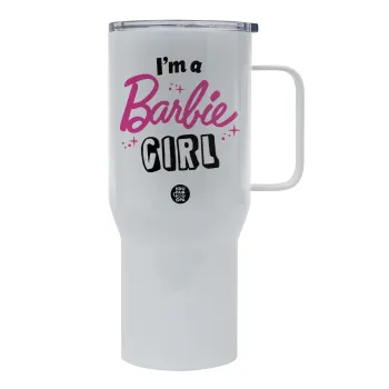 I'm Barbie girl, Tumbler με καπάκι, διπλού τοιχώματος (θερμό) 750L