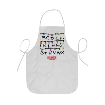 Stranger Things ABC, Ποδιά Σεφ ολόσωμη κοντή  Παιδική (44x62cm)