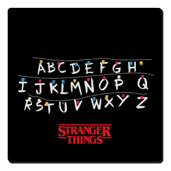 Stranger Things ABC, Τετράγωνο μαγνητάκι ξύλινο 6x6cm