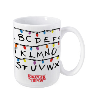 Stranger Things ABC, Κούπα Mega, κεραμική, 450ml