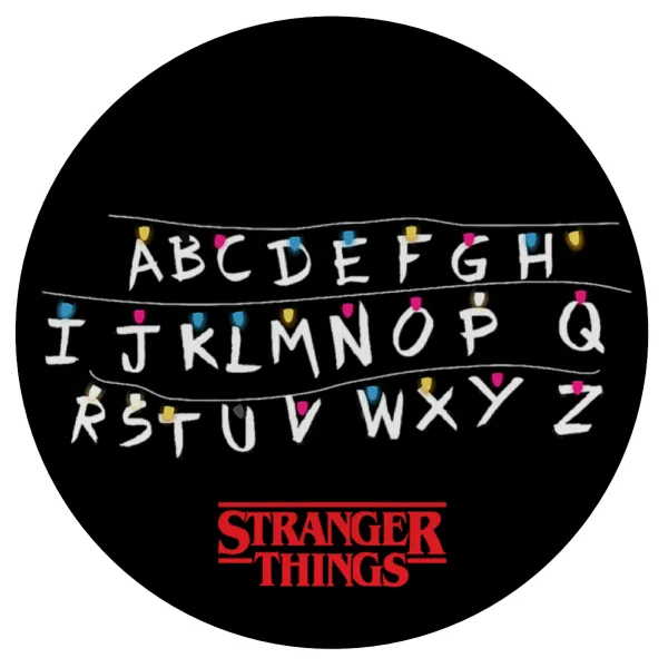 Stranger Things ABC — Mousepad Στρογγυλό 20cm