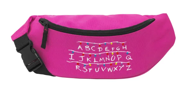 Stranger Things ABC — Unisex waist bag (banana) in PINK color with 2 pockets