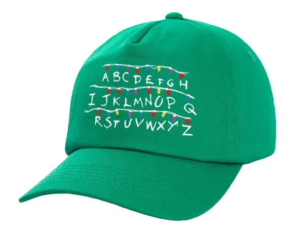 Stranger Things ABC — Καπέλο Ενηλίκων Baseball, 100% Βαμβακερό,  Πράσινο (ΒΑΜΒΑΚΕΡΟ, ΕΝΗΛΙΚΩΝ, UNISEX, ONE SIZE)