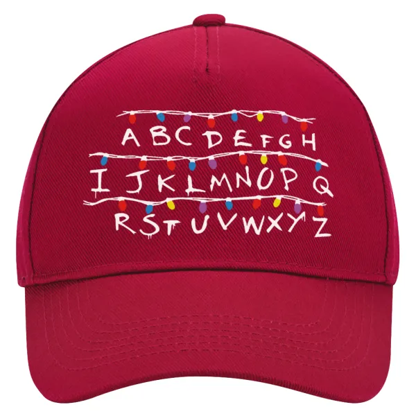 Stranger Things ABC — Καπέλο Ενηλίκων Ultimate ΚΟΚΚΙΝΟ, (100% ΒΑΜΒΑΚΕΡΟ DRILL, ΕΝΗΛΙΚΩΝ, UNISEX, ONE SIZE)