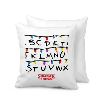 Stranger Things ABC, Sofa cushion 40x40cm includes filling