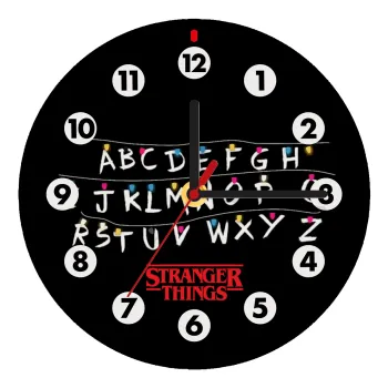 Stranger Things ABC, Ρολόι τοίχου ξύλινο (20cm)