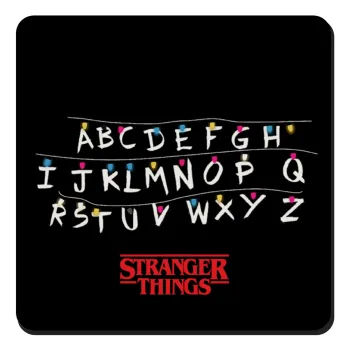 Stranger Things ABC, Τετράγωνο μαγνητάκι ξύλινο 9x9cm