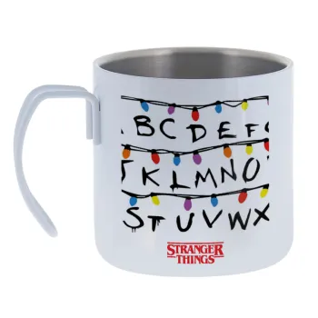 Stranger Things ABC — Κούπα Ανοξείδωτη διπλού τοιχώματος 400ml