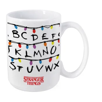 Stranger Things ABC, Κούπα Mega, κεραμική, 450ml