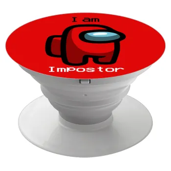 Among US i am impostor, Phone Holders Stand  Λευκό Βάση Στήριξης Κινητού στο Χέρι