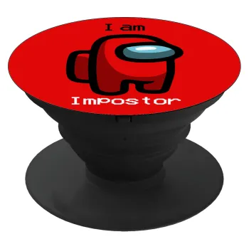 Among US i am impostor, Phone Holders Stand  Μαύρο Βάση Στήριξης Κινητού στο Χέρι