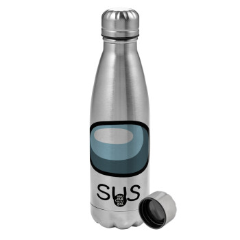 Among US SUS!!!, Metallic water bottle, stainless steel, 750ml