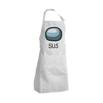 Among US SUS!!!, Adult Chef Apron (with sliders and 2 pockets)