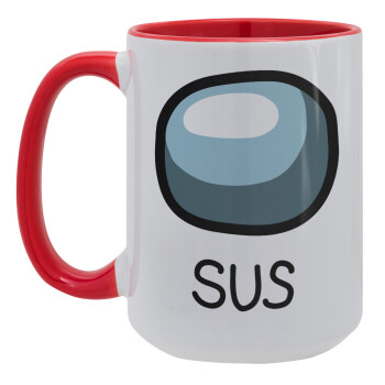 Among US SUS!!!, Κούπα Mega 15oz, κεραμική Κόκκινη, 450ml