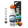 Bascetball Metal mug thermos, double wall, 550ml