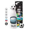 Soccer Metal mug thermos, double wall, 550ml