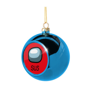 Among US SUS!!!, Χριστουγεννιάτικη μπάλα δένδρου Μπλε 8cm