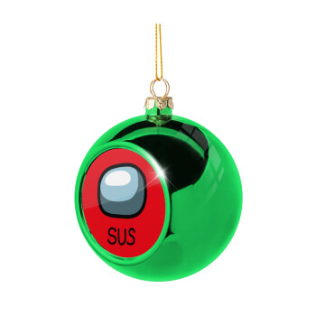 Among US SUS!!!, Χριστουγεννιάτικη μπάλα δένδρου Πράσινη 8cm