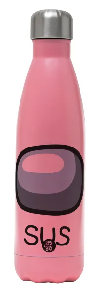 Among US SUS!!! — Metal mug thermos Pink Mat (Stainless steel), double wall, 500ml
