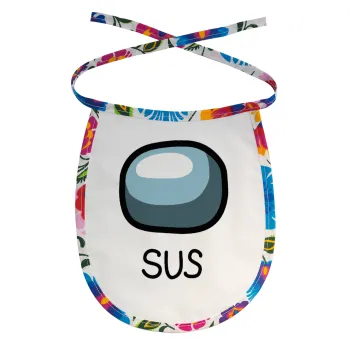 Among US SUS!!!, Σαλιάρα μωρού αλέκιαστη με κορδόνι Χρωματιστή