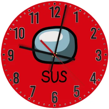 Among US SUS!!!, Ρολόι τοίχου ξύλινο (30cm)