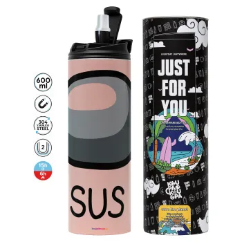 Among US SUS!!!, Tumbler stainless steel PINK 600ml