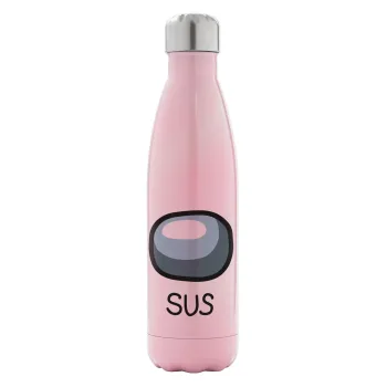 Among US SUS!!!, Metal mug thermos Pink Iridiscent (Stainless steel), double wall, 500ml