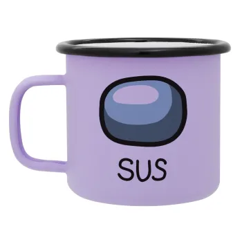 Among US SUS!!!, Κούπα Μεταλλική εμαγιέ ΜΑΤ Light Pastel Purple 360ml