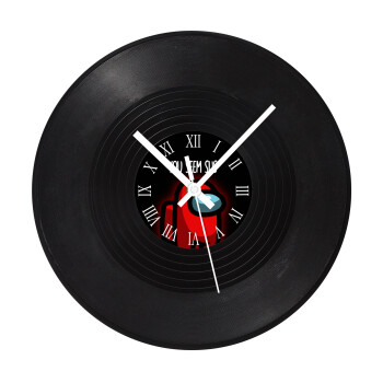Among US, you seem sus, Ρολόι τοίχου Βινύλιο (30cm)