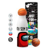 Bascetball Metal mug thermos, double wall, 550ml