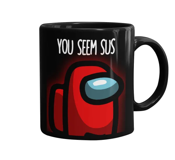 Among US — Mug black, ceramic, 330ml